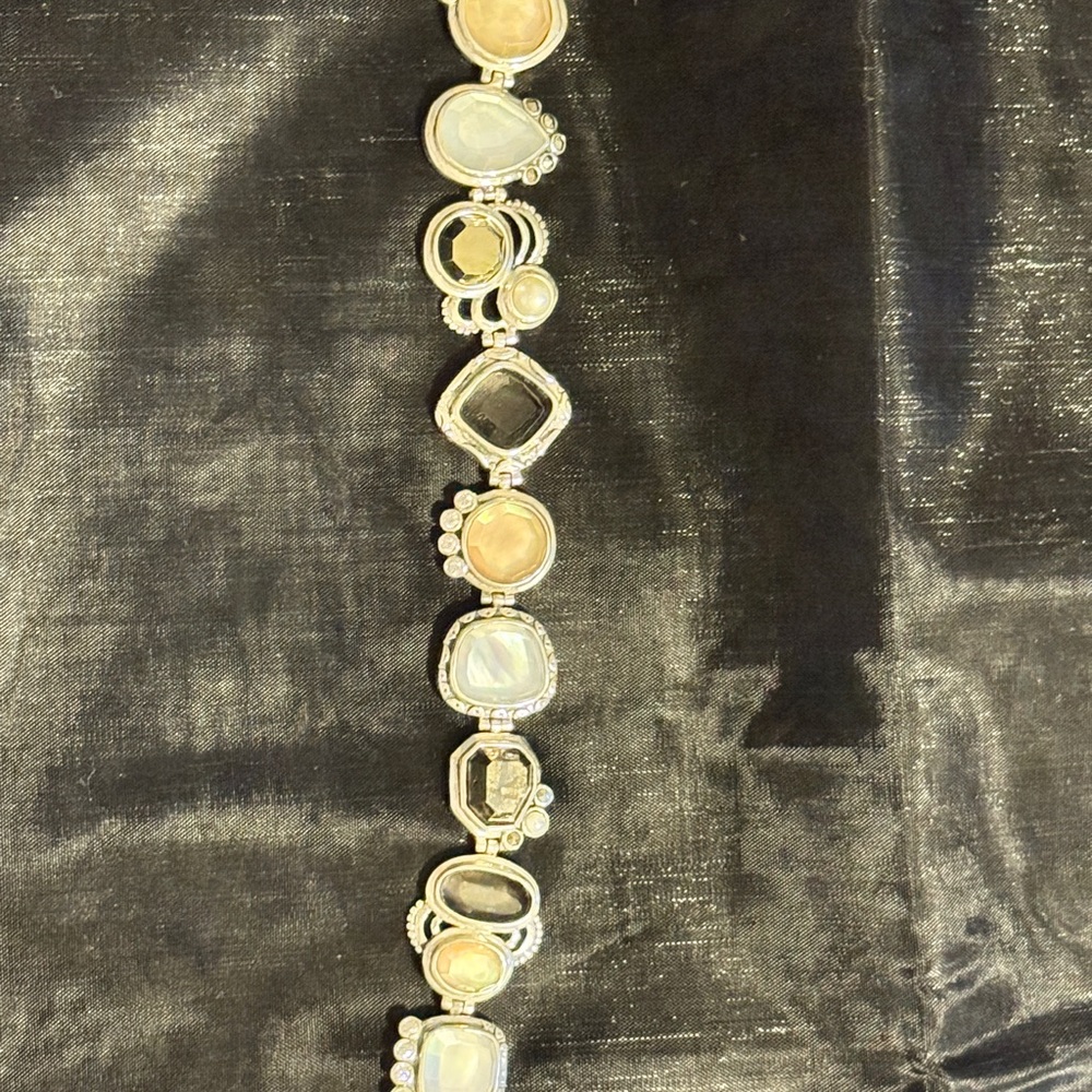 Silpada Exemplar Silver Bracelet with Multi-Colored Stones - Picture 4 of 6